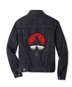 Red Moon Naruto Itachi Uchiha Denim Jacket