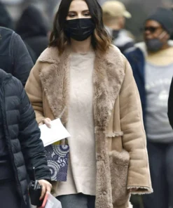 Only Murders In The Building Mabel Mora Shearling Leather Coat