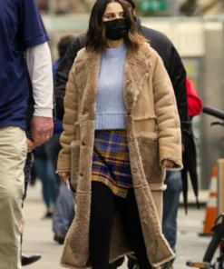 Only Murders In The Building Mabel Mora Shearling Leather Coat