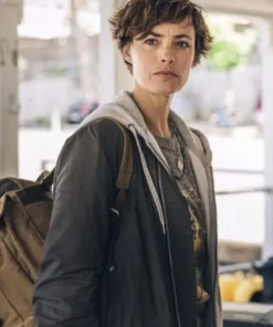 Bérénice Bejo Under Paris 2024 Gray Jacket