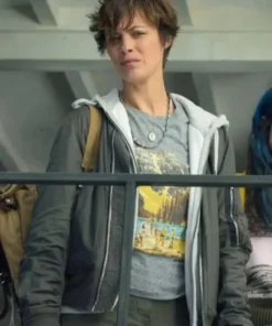 Bérénice Bejo Under Paris 2024 Gray Jacket