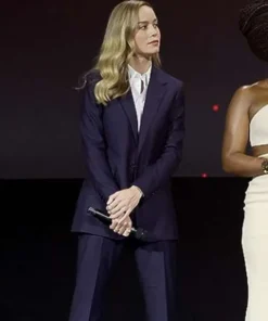 Brie Larson The Marvels 2023 Black Blazer