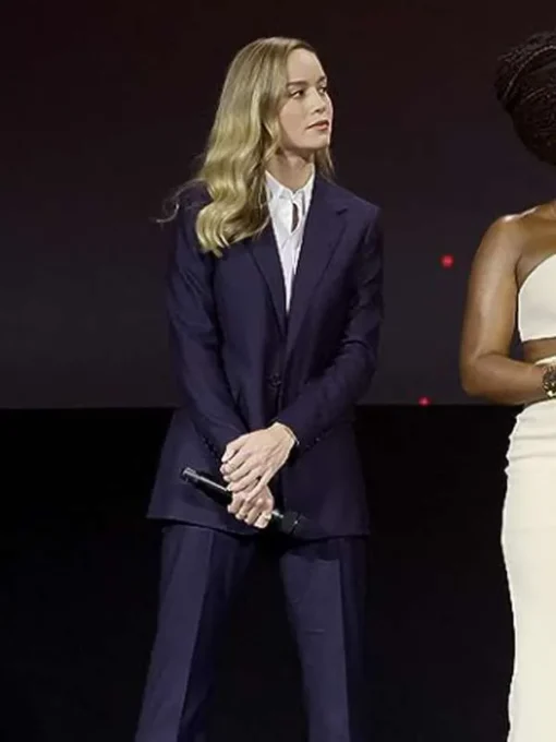 Brie Larson The Marvels 2023 Black Blazer