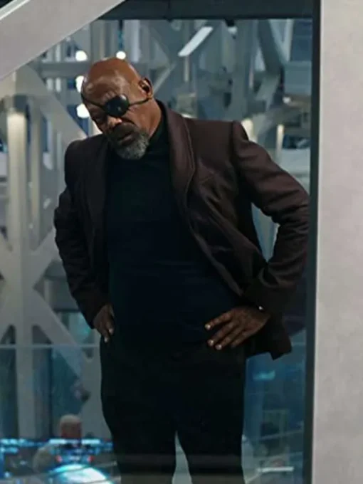 Samuel L Jackson The Marvels 2023 Coat