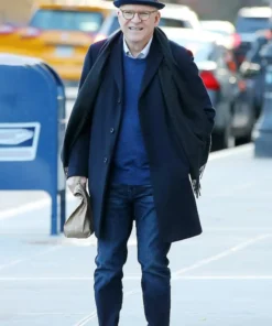 Steve Martin Only Murders In The Building Black Wool Trench Coat