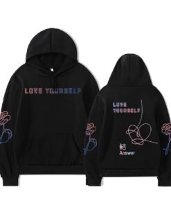 BTS Love Yourself Black Hoodie