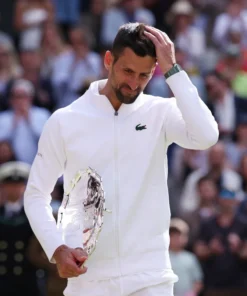 Wimbledon 2024 Novak Djokovic White Jacket