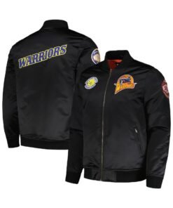 Golden State Warriors Retro Satin Full-Zip JacketÂ