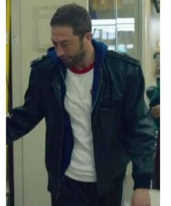 The Bear Ebon Moss-bachrac Black Leather Jacket