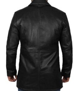 Men’s Premium Black Leather Coat