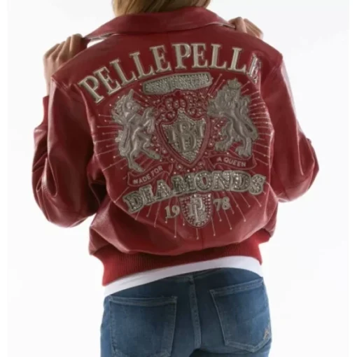 Pelle Pelle Red Diamond Leather Jacket | MB Jacket