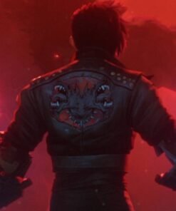 Arcane Season 2 VI Black Leather Jacket