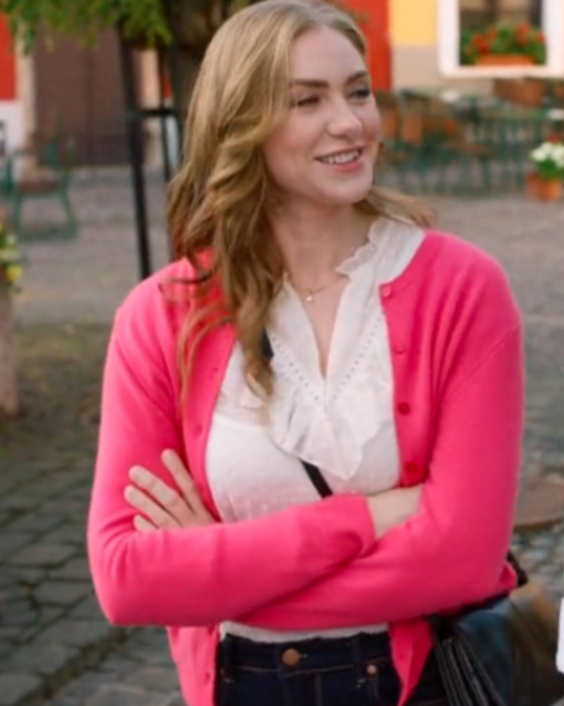 Love On The Danube Royal Getaway Jessica Sipos Pink Cardigan