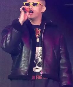 Bad Bunny Leather Black Jacket
