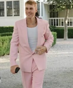 Justin Bieber Pink Men Suit