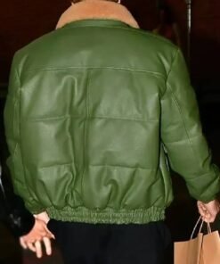 Justin Bieber Aviator Green Jacket
