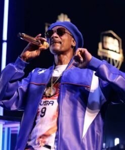 Olympics Paris 2024 Snoop Dogg Purple Bomber Jacket
