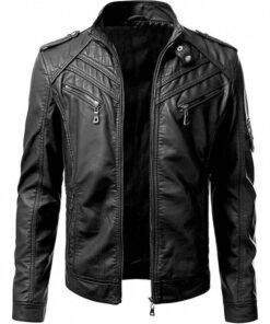 Charles Biker Leather Jacket