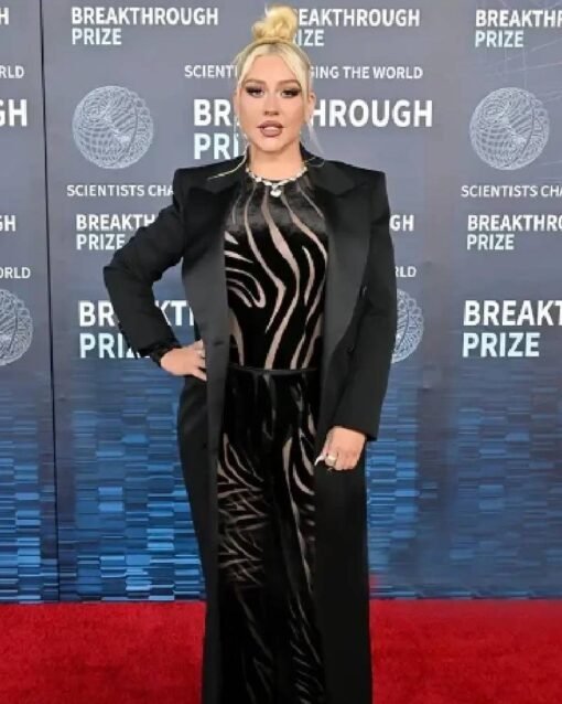 Christina Aguilera 9th Annual Breakthrough Prize Ceremony Coat