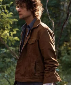 Douglas Smith Die Alone 2024 Brown Jacket