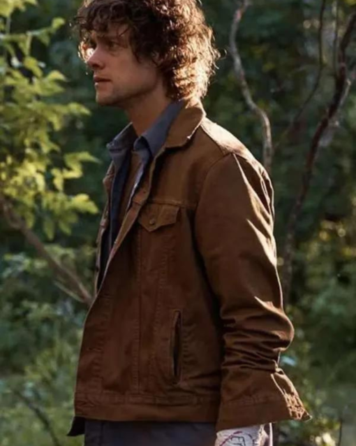 Douglas Smith Die Alone 2024 Brown Jacket