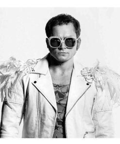 Elton John Rocketman Taron Egerton Motorcycle Leather Jacket