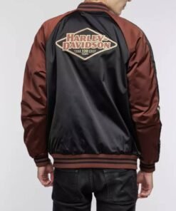 Harley Davidson 120th Anniversary Satin Varsity Jacket