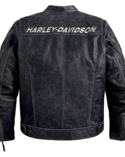 Harley Davidson Black Boxford Leather Jacket