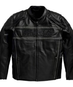 Harley Davidson Luminator 360 Black Leather Jacket