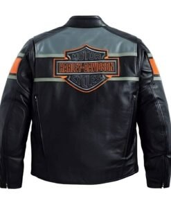 Harley Davidson Vintage Leather Biker Jacket