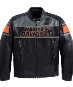Harley Davidson Vintage Leather Biker Jacket