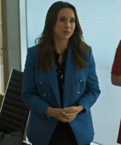 His & Hers 2024 Lacey Chabert Blue Blazer