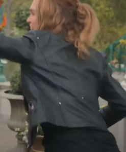 Julia Stiles Chosen Family 2024 Leather Jacket