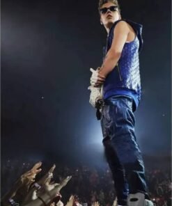 Justin Bieber Blue Leather Costume
