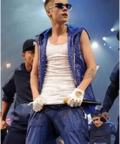 Justin Bieber Blue Leather Costume