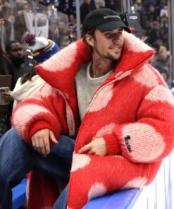 Justin Bieber Red Polka Jacket
