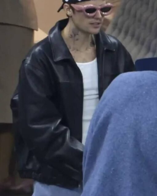 Justin Bieber US Open Leather Jacket