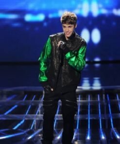 Justin Bieber The X Factor Leather Bomber Jacket