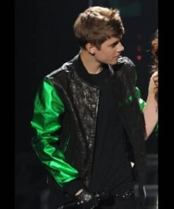 Justin Bieber The X Factor Leather Bomber Jacket