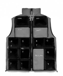 Keyboard Vest In Grey & Black