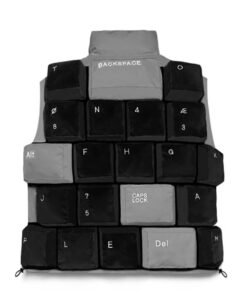Keyboard Vest In Grey & Black