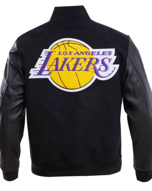 Los Angeles Lakers Gradient Logo Wool Varsity Jacket