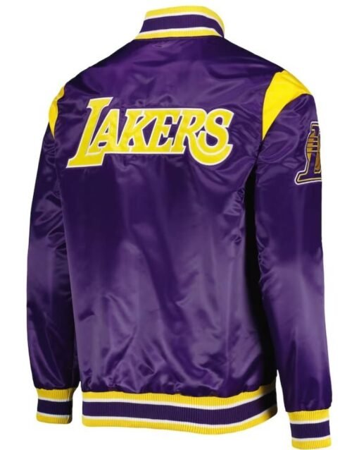 Los Angeles Lakers Force Play Purple Satin Jacket