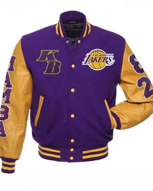 Los Angeles Lakers Kobe Bryant Mamba Letterman Jacket