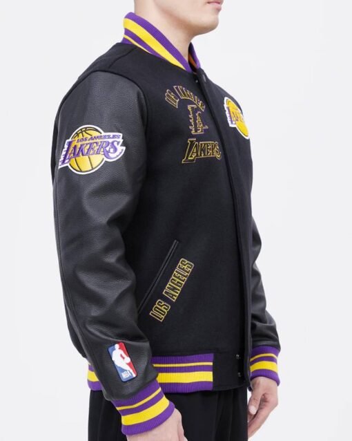 Los Angeles Lakers Retro Classic Rib Wool Varsity Jacket