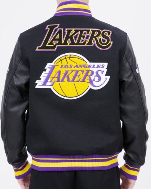 Los Angeles Lakers Retro Classic Rib Wool Varsity Jacket