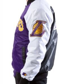 Los Angeles Lakers Tri-Color Varsity Satin Jacket