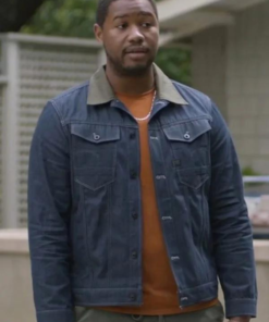 Sean Shrinking Blue Cotton Jacket