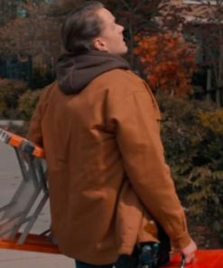 Falling Together 2024 Paul Campbell Hooded Brown Jacket