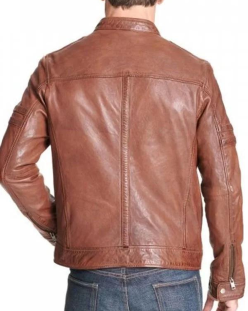 Men’s Brown Motorcycle Leather Jacket